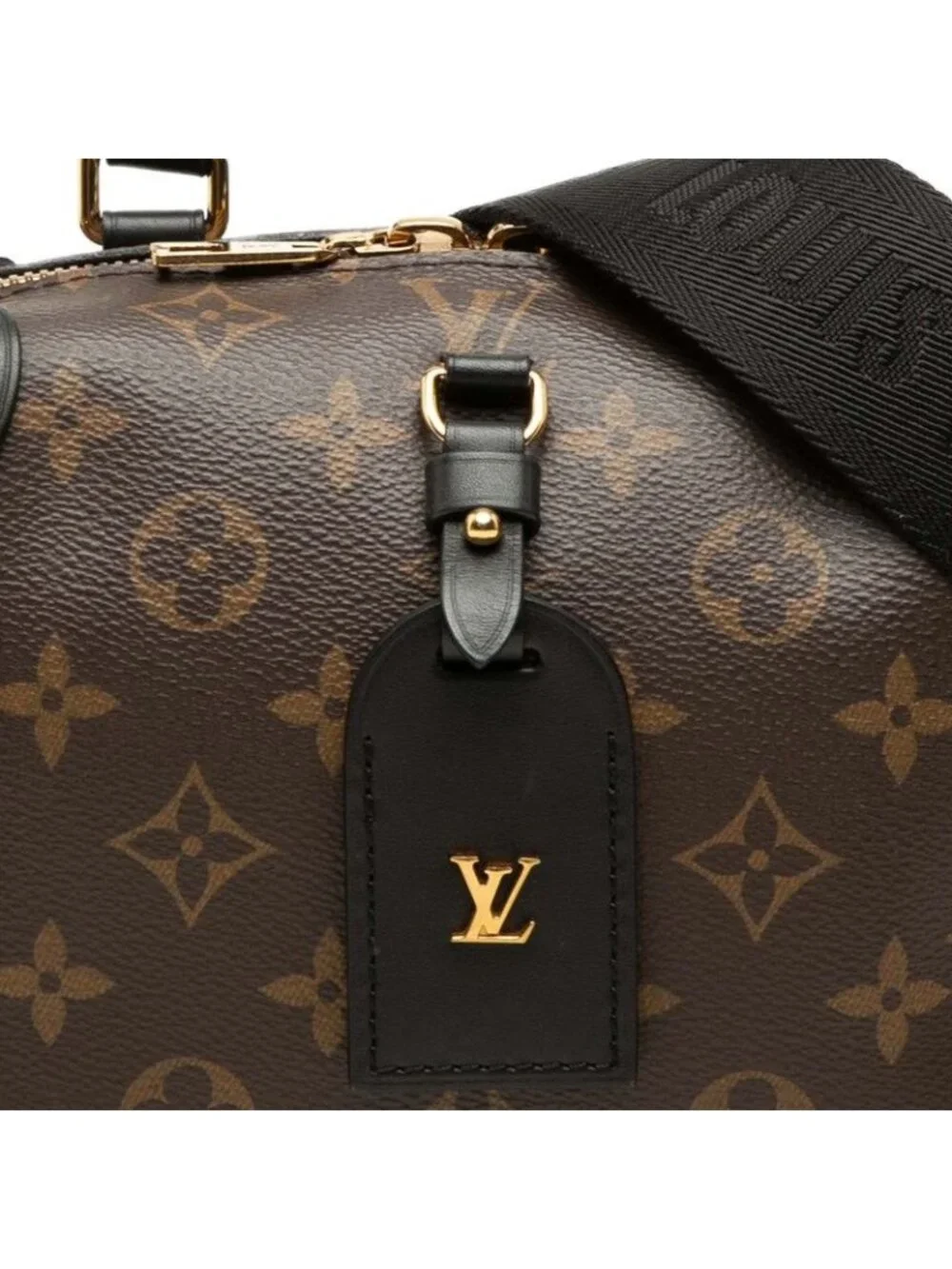 Louis Vuitton Monogram Petite Malle Souple 2-Way Shoulder Bag Brown Leather